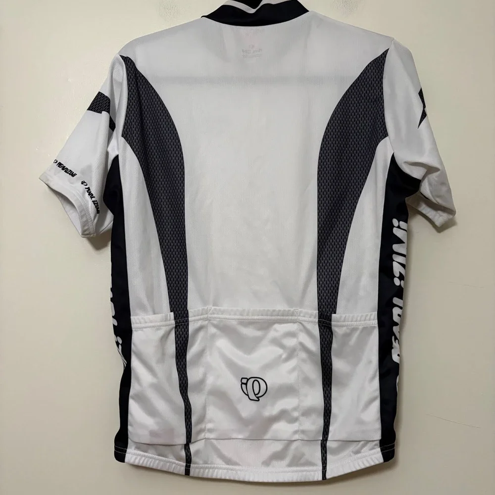 Pearl Izumi PI Originals Mens‎ Cycling Jersey White Black Short Sleeve Medium